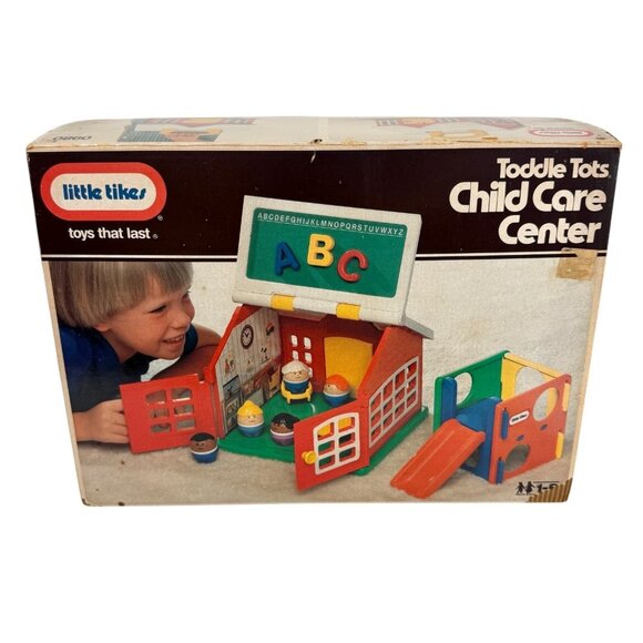 Vintage Little Tikes Toddle Tots Child Care Center 0980 1989 With Box - Picture 13 of 16
